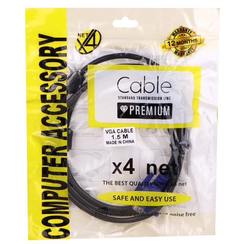 کابل X4TECH 1.5M VGA