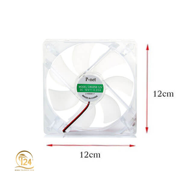 فن کیس چراغدار 12*12 Pnet