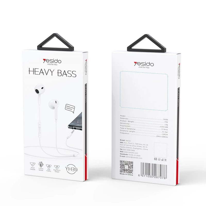 هندزفری سیمدار YESIDO YH39