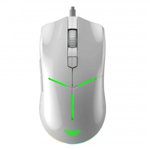 ماوس سیمدار گیمینگ AULA F820 WHITE