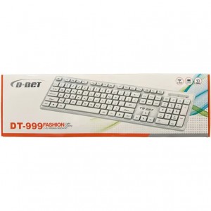 کیبورد بی سیم سفید DNET DT999