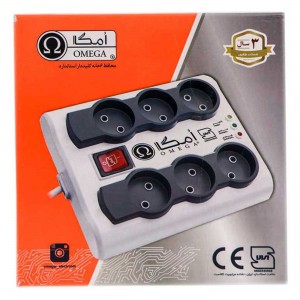 محافظ برق 6 خانه OMEGA 3M P6000