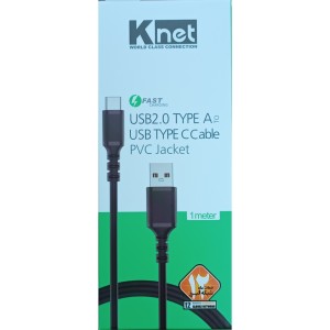 کابل شارژر تایپ سی KNET PVC JACKET