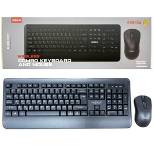 کیبورد و ماوس ست بی سیم HISKA HMK15W