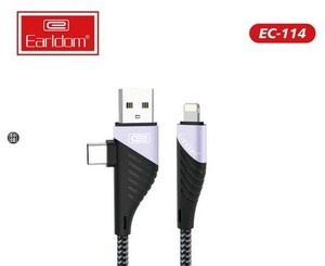 کابل شارژر تایپ سی به آیفون EARLDOM EC114