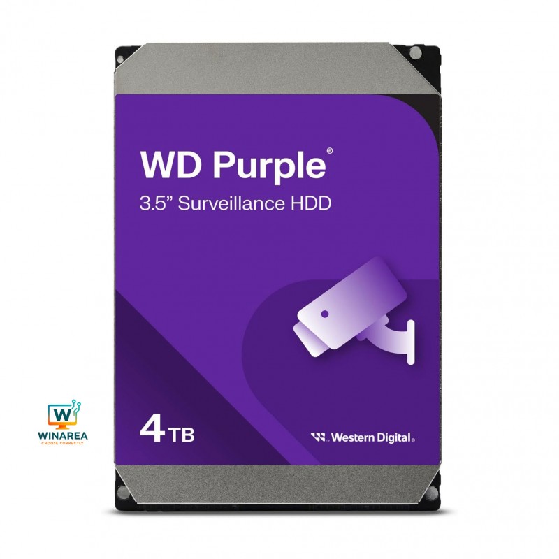 هارددیسک اینترنال وسترن دیجیتال مدل Purple WD40PURZ ظرفیت 4 ترابایت