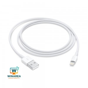 کابل تبدیل usb به لایتنینگ مدل iphon طول یک متر 100% اورجینال