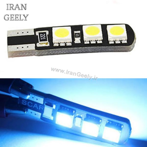 دو عدد لامپ 6 اس ام دی  Canbus T10 - تنوع رنگ ( قیمت حراجی )
