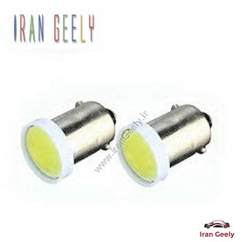 دو عدد لامپ سرپیچ کوچک ba9s سفید COB