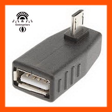 تبدیل ۹۰ درجه Micro USB به USB 2 Female ( حراجی )