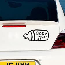 Baby Bottle on Board Car stickers  ویژه حراجی