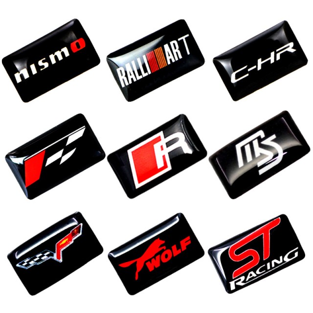 یک عدد برچسب  اپوکسی با لوگوی بسیاری از خودروها