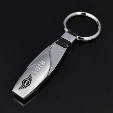 جاسوئیچی جدید استیل/چرم دراپ  Drop با لوگو مینی کوپر