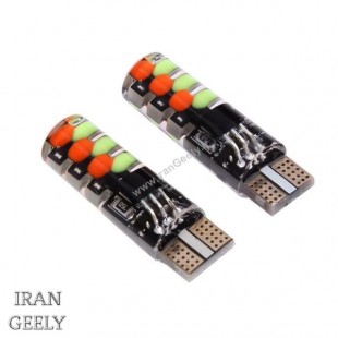 یک جفت لامپ جدید ژله ای RGB 12SMD  T10  با ریموت - طرح جدید