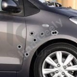 3D Simulated Bullet Holes Car Sticker
