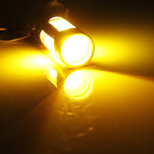 یک جفت لامپ کریستالی زرد 9 SMD