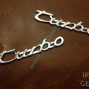 یک جفت TURBO Metal Italic Badges