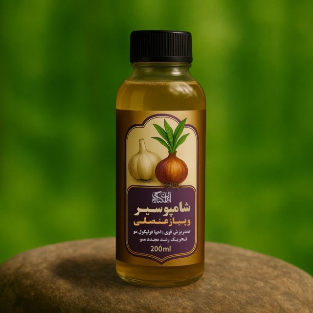 شامپو سیر و پیاز عنصلی