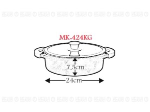 قابلمه سایز 24 کوتاه زرساب، مدل مونارکMK-424K