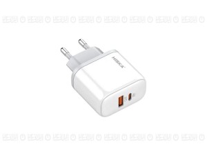 شارژ دیواری H-108 PD هیسکا (HISKA) به همراه کابل USB-C