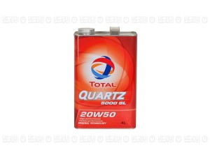 روغن موتور خودرو توتال TOTAL مدل QUARTZ 5000 SL 20W50 (چهار لیتری)