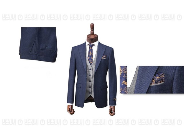 کت و شلوار  فاستونی پارچه ترکیه مدل تک دکمه - تک چاک تیکن