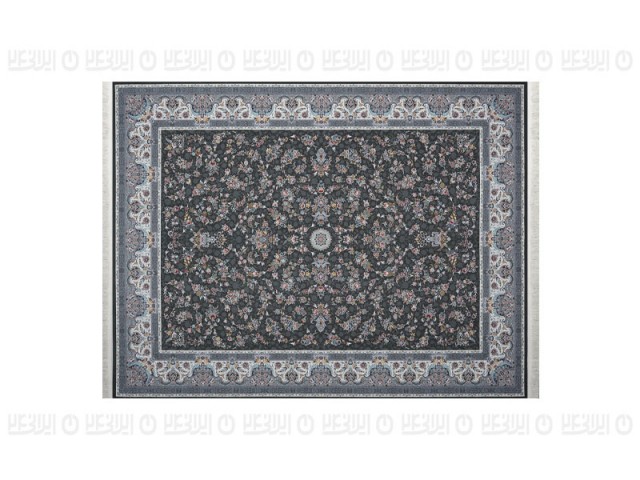 فرش پاتریس طرح افشان سی گل رنگ طوسی 1500 شانه