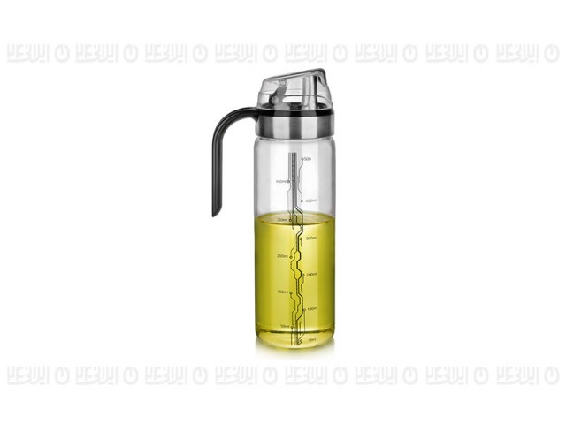 ظرف شیشه ای جا روغنی دسته دار شفاف هوم کت