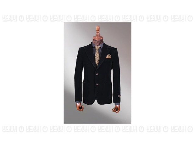 کت مخمل دودکمه نیمه آستر ترک تیکن