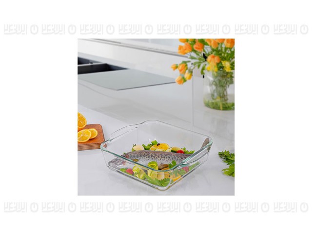 ظرف مربع پیرکس  2000  میلی لیتری هوم کت