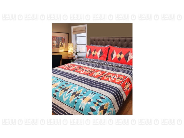 ست لحاف دونفره رزین تاژ طرح آلبا