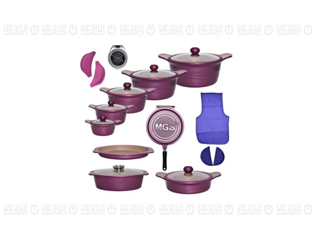 سرویس قابلمه 23 پارچه MGS طرح  کره ای ِD