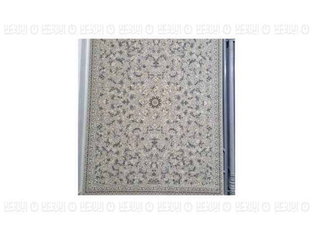 فرش پاتریس طرح جهان رنگ طوسی تیره  1200 شانه