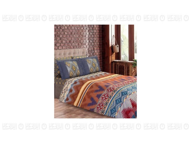 ست  لحاف دونفره طرح گلیم رزین تاژ