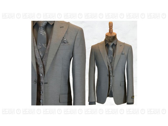 کت شلوار تک دکمه دوچاک پارچه یون ترک تیکن