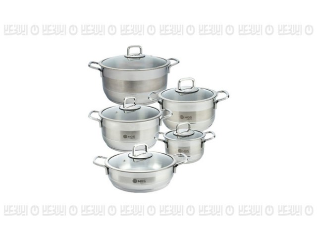 سرویس قابلمه 10 پارچه استیل MGS