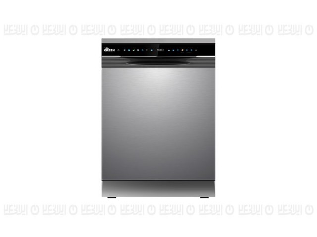 ماشین ظرفشویی گرین 14 نفره مدل GDW1407A-S نقره ای
