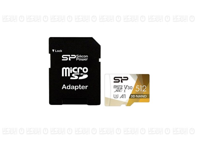 کارت حافظه microSDXC سیلیکون پاور مدل Superior pro کلاس 10 استاندارد UHS-I U3 سرعت 100MBps ظرفیت 512 گیگابایت