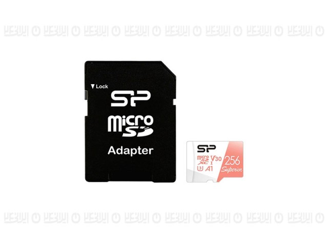 کارت حافظه microSDXC سیلیکون پاور مدل Superior کلاس 10 استاندارد UHS-I U3 سرعت 100MBps ظرفیت 256 گیگابایت