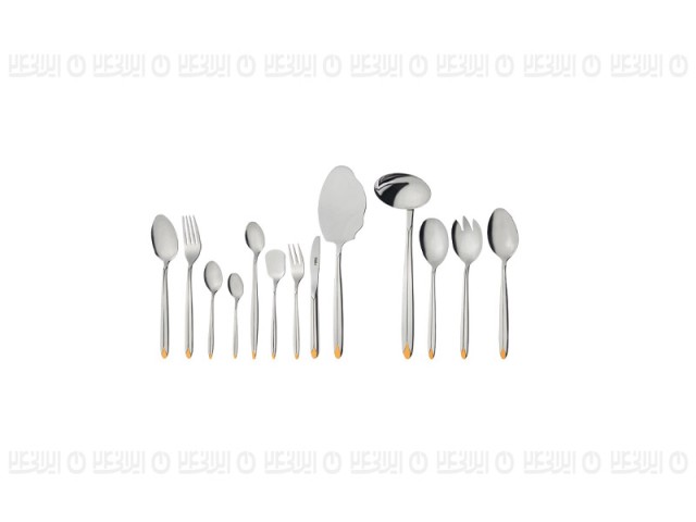 سرویس قاشق و چنگال 116 پارچه ناب استیل مدل پالرمو (جعبه گردویی)