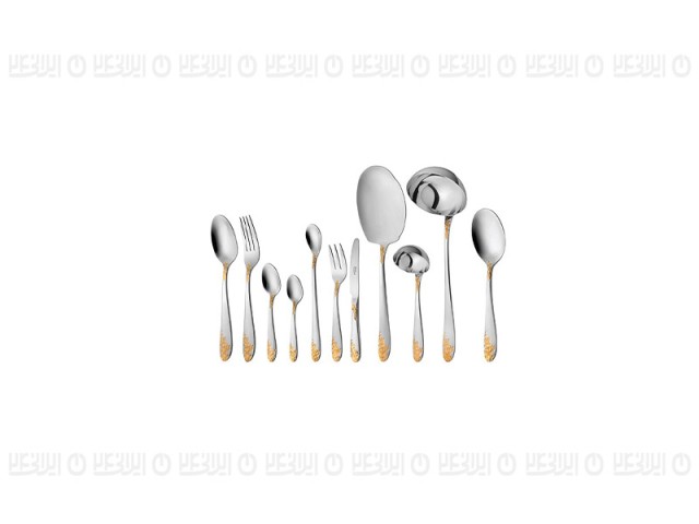 سرویس قاشق و چنگال 86 پارچه ناب استیل مدل امپریال
