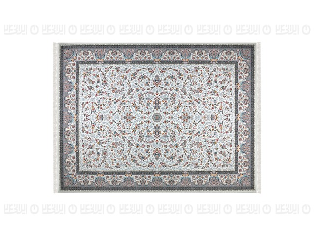 فرش پاتریس طرح افشان سی گل رنگ کرم 1500 شانه