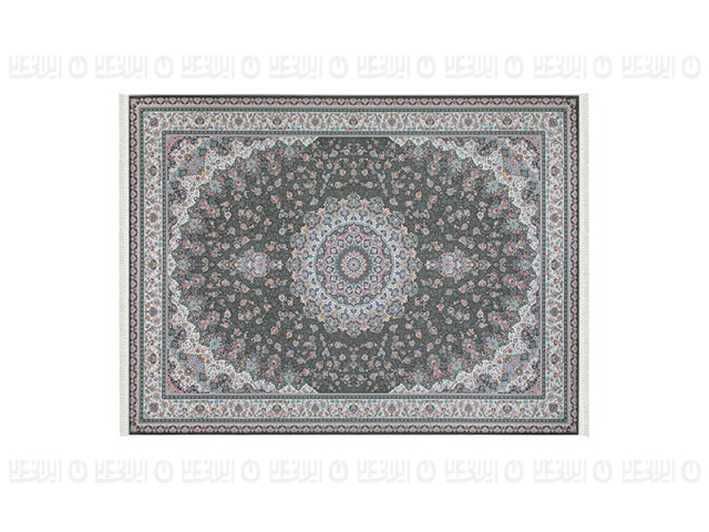 فرش پاتریس طرح الماس رنگ طوسی 1500 شانه