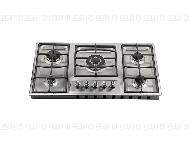 اجاق گاز 5 شعله صفحه‌ای استیل مدل G930 گرویتی