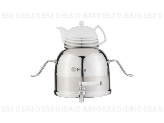 کتری استیل و قوری چینی  K41018-MGS