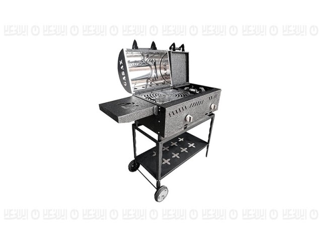 باربیکیو گازی زغالی با پلوپز گازاکس پلاس مدل 8040