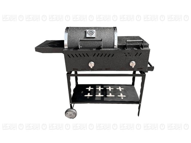 باربیکیو گازی زغالی با ترمومتر و پلوپز گازاکس پلاس مدل 8040