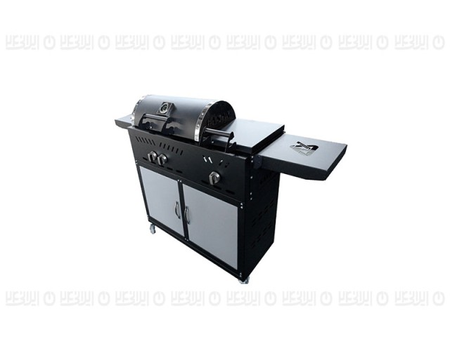 باربیکیو گازی زغالی با ترمو متر و پلوپز گازاکس پلاس 9040 کابینتی