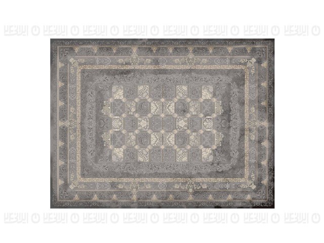 فرش پاتریس طرح آذرخش رنگ طوسی تیره 1200 شانه