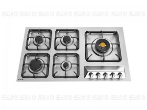 اجاق گاز رومیزی 5 شعله آلتون مدل IS524N استیل با سرشعله ساباف ایتالیا